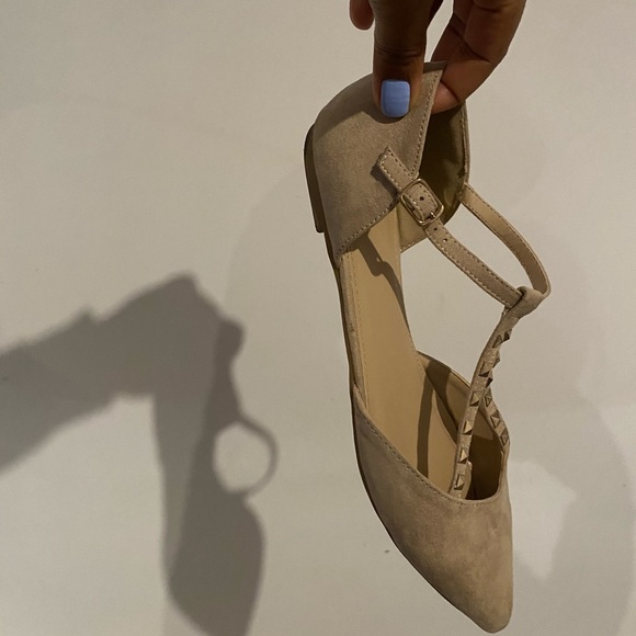 FLATS US 8.5 🤍 suede feel - Picture 3 of 5